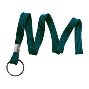 3/8" Tubular Lanyard with Black Oxidized End Fitting - IDenticard.com