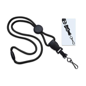 1/4" Round Breakaway Lanyard with DTACH End Fitting - IDenticard.com