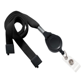 5/8" Tubular Lanyard with Badge Reel - IDenticard.com