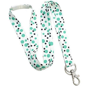 5/8" Polka Dot Lanyard - IDenticard.com