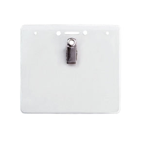 Flexible Horizontal Badge Holder with Rotating Clip