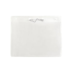 Flexible Horizontal  Badge Holder with Pin, Government Size