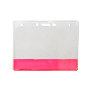 Vinyl Holder with Translucent Colored Bar, 4" x 3" - IDenticard.com