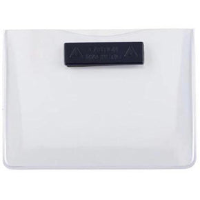 Acetate Horizontal Name Tag Holder with magnet, 4" x 3" - IDenticard.com