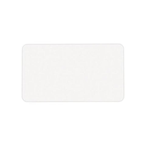 TEMPbadge® White Non-Expiring Visitor Badge, Adhesive, Thermal Printable (Box of 1000)