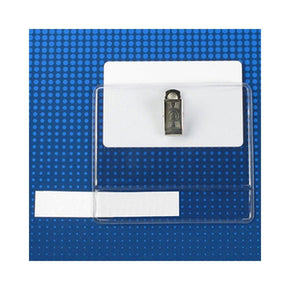 Premium Vinyl Clip-on Horizontal Display Holder, 3-5/8" x 2-3/8" - IDenticard.com