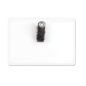 Premium Flexible Clip-on Badge Holder, Reinforced