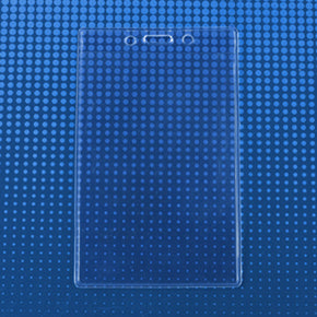 Premium Vinyl Vertical Credential Holder [3" x 5"] - IDenticard.com