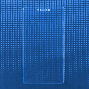 Premium Vinyl Vertical Credential Holder [4" x 7.50"] - IDenticard.com