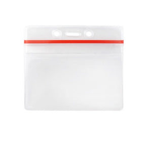 Anti-Print Transfer Flexible Badge Holder with Resealable Closure