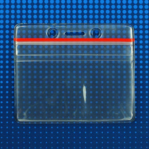 Flexible Badge Holder with Resealable Closure, Credit Card Size