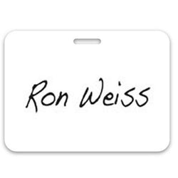 Blank Non-Expiring Visitor Badge - Slotted, Hand-Writable (Box of 1000) - IDenticard.com