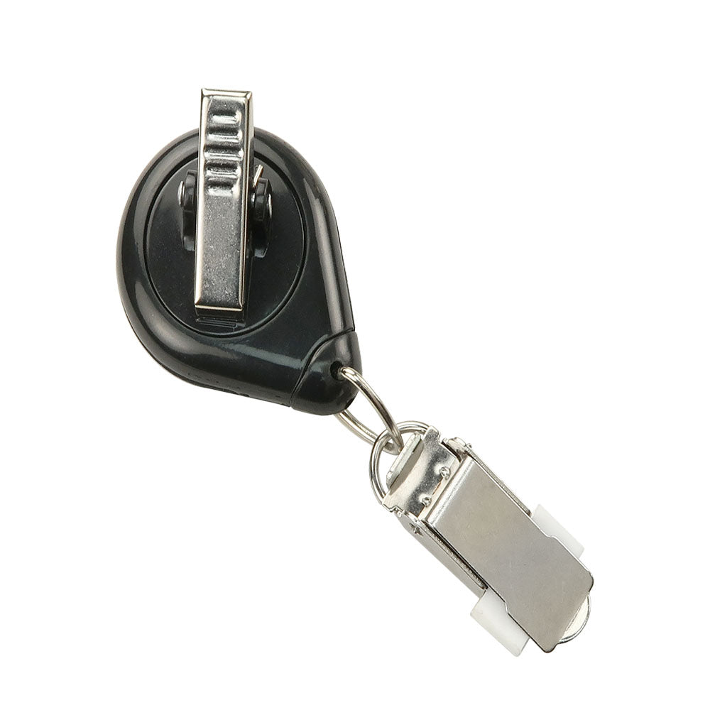 Premium Retractable Badge Reel with Card Clamp, Swivel Clip(34Cord)