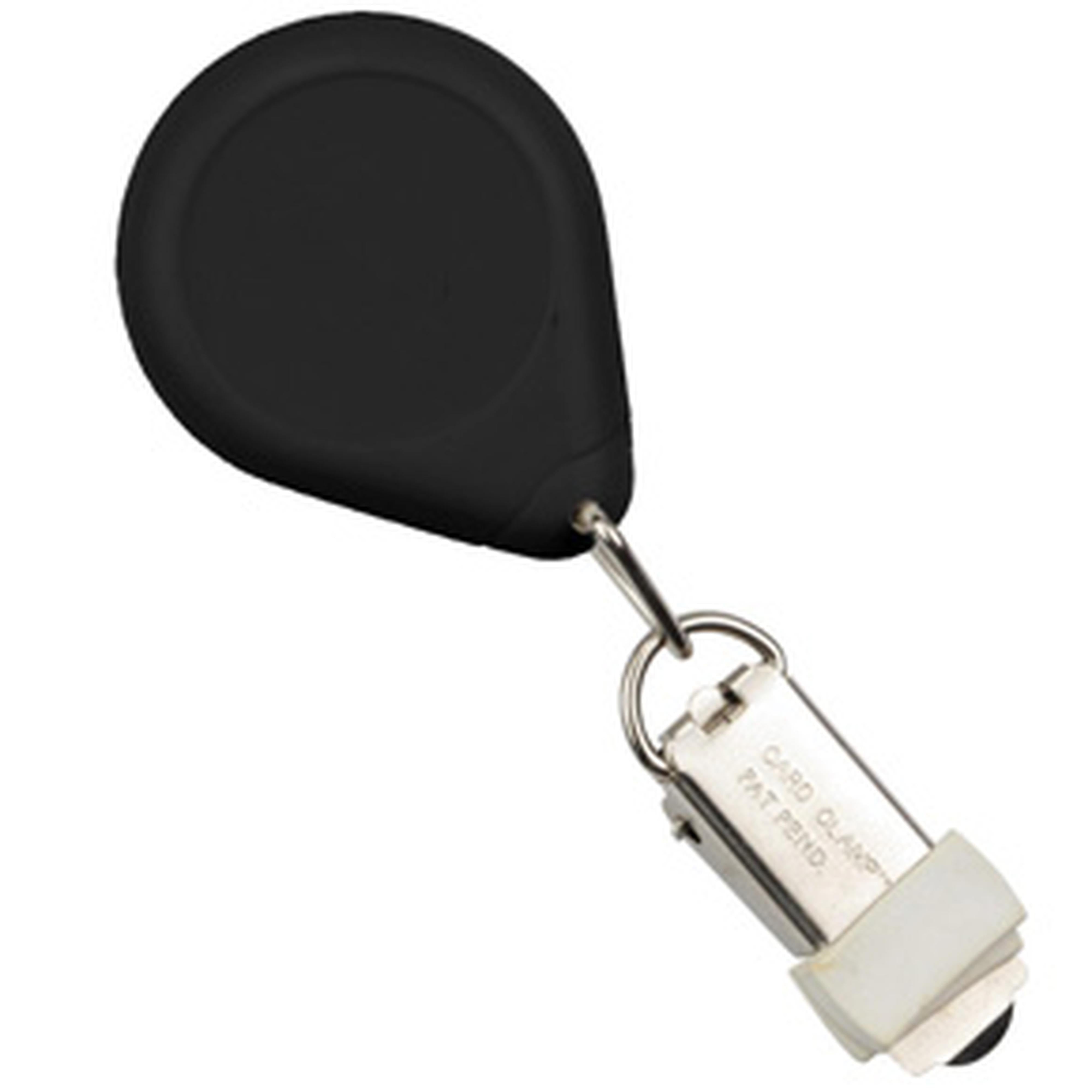 Premium Retractable Badge Reel with Card Clamp, Swivel Clip(34Cord)