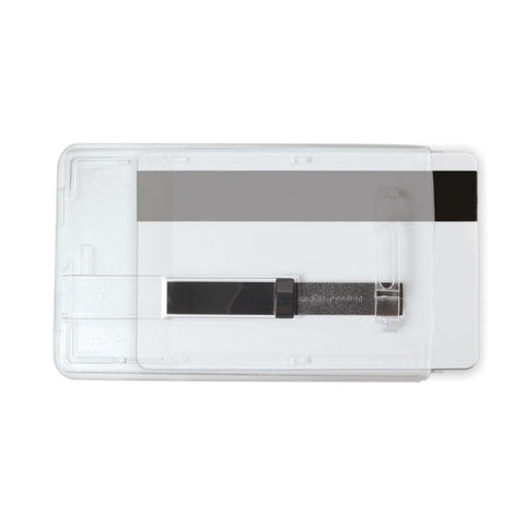 Rigid Smart Card Holder with Slide Ejector, Credit Card Size