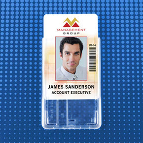 Rigid Plastic Smart Card Holder with Slide Ejector - IDenticard.com