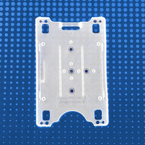 Rigid Plastic Vertical Card Retainer [Frosty Clear] - IDenticard.com