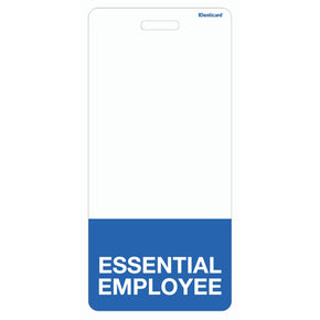 ESSENTIAL EMPLOYEE Teslin Badge Buddy - IDenticard.com