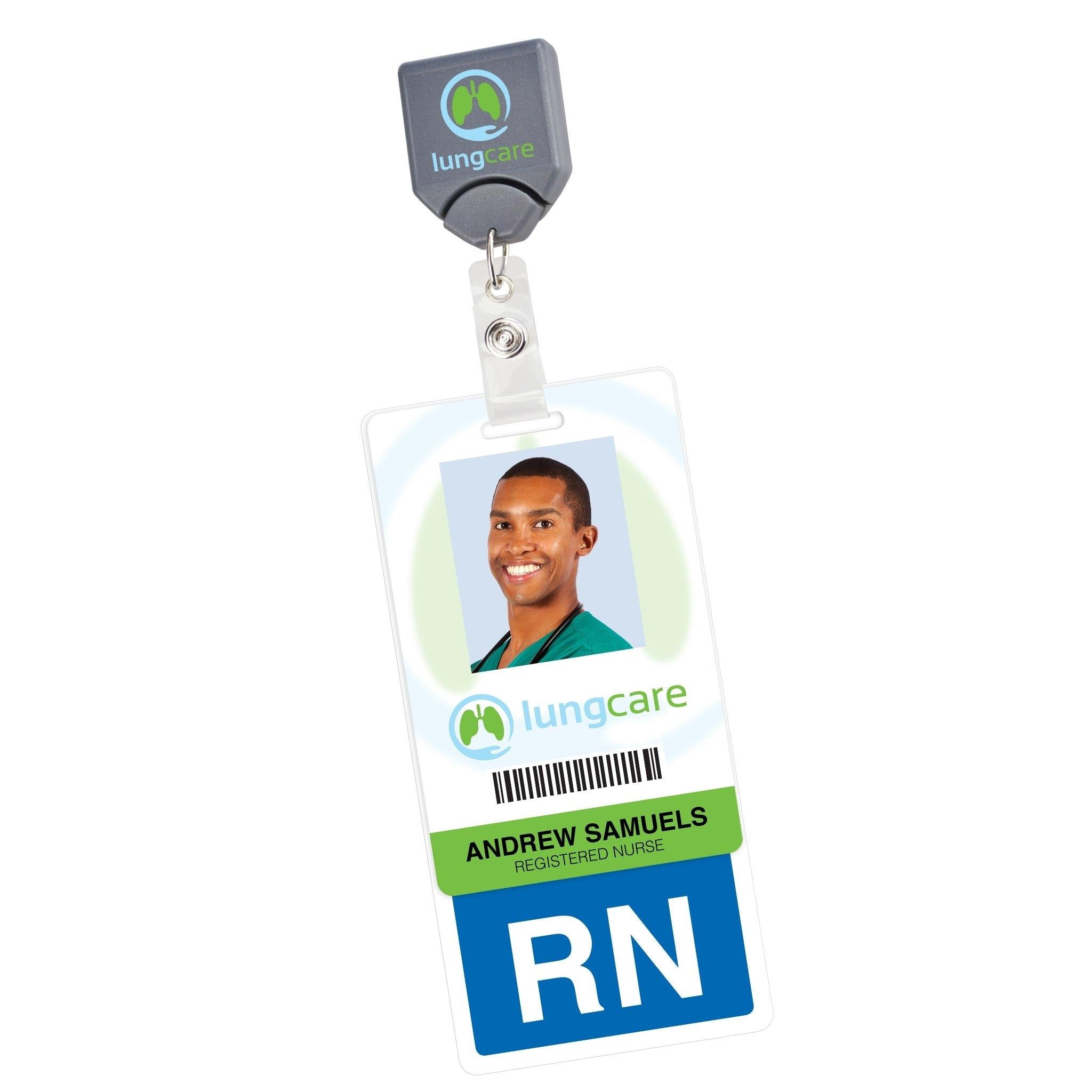 RN Badge Buddy Fully Laminated with Slot, ID Card (30 Mil)