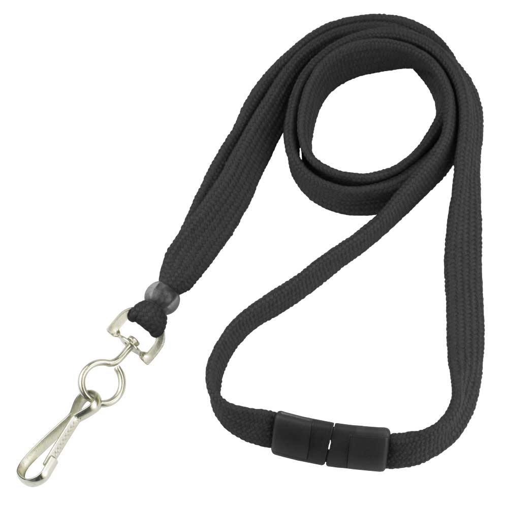 Wide Lanyard with Breakaway and Swivel Hook 5/8 at