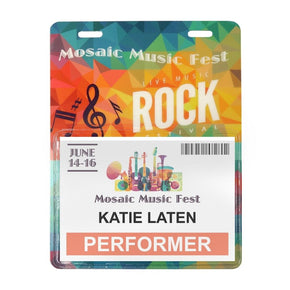 Flexible Adhesive-Back Badge Holder for Event Credentials, Government Size