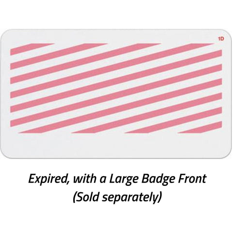 TEMPbadge® Large Expiring Visitor Badge BACK (Box of 1000)