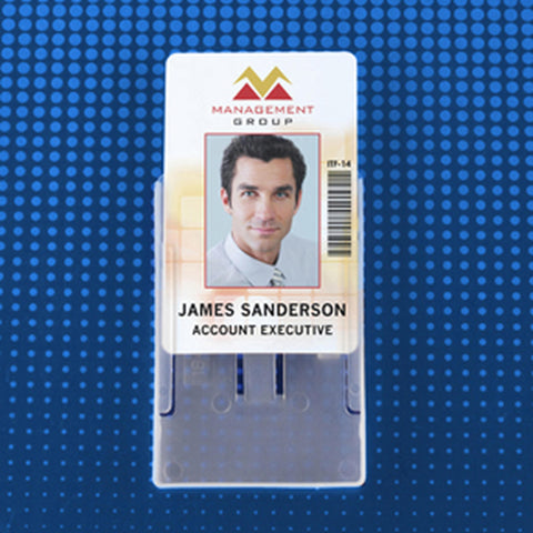 Rigid Vertical or Horizontal Multi-Card Badge Holder, Credit Card Size