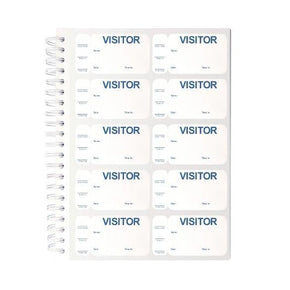 C-Line Visitor Badges with Registry Log, 150 Badges per Book, 1 Registry  (97030)