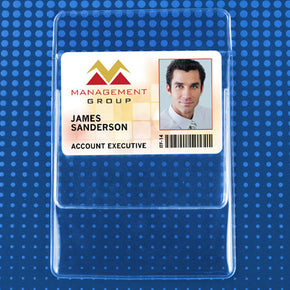 Flexible Pocket Protector Badge Holder, Credit Card Size
