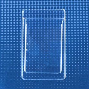 Clear Vertical Pocket Protector — Government Size - IDenticard.com