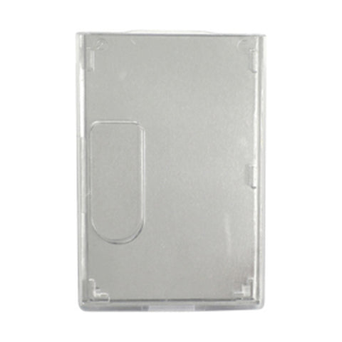 Rigid Horizontal or Vertical Two-Card Shielded Badge Holder, Credit Card Size