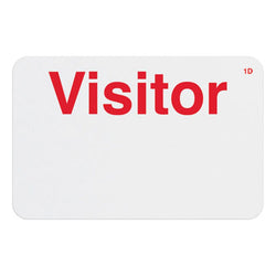 Expiring Adhesive Visitor Badges - Pre-Printed Title, Hand-Writable (Box of 500) - IDenticard.com