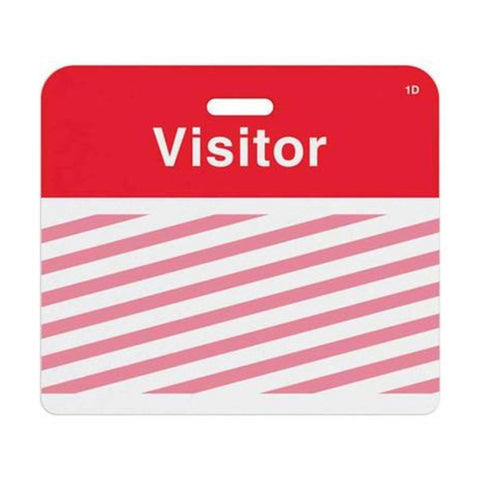 TEMPbadge® Expiring Slotted Visitor Badges - Pre-Printed 