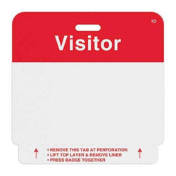 Expiring Slotted Visitor Badges - Pre-Printed 