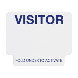 Tabbed Expiring Visitor Badge, Pre-Printed 