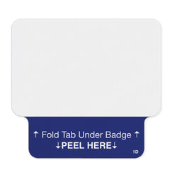 Tabbed Expiring Visitor Badge - Thermal Printable (Box of 1000) - IDenticard.com