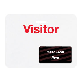 TIMEtoken Large Expiring Visitor Badge BACK - "VISITOR" (Box of 1000) - IDenticard.com