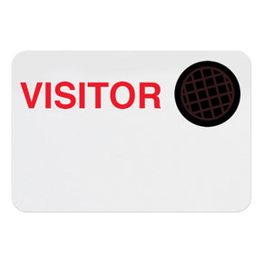TIMEspot Expiring Visitor Badge BACK - Pre-Printed "VISITOR" (Box of 1000) - IDenticard.com