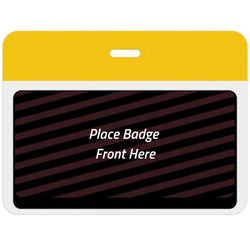 Large Expiring Visitor Badge BACK - Color Bar (Box of 1000) - IDenticard.com
