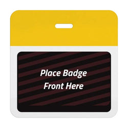 Expiring Visitor Badge BACK - Color Bar (Box of 1000) - IDenticard.com
