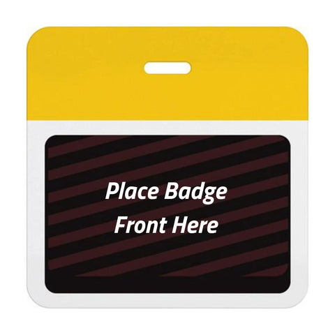 TEMPbadge® Expiring Visitor Badge BACK - Color Bar (Box of 1000)