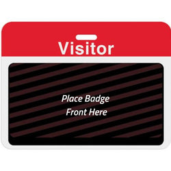 Large Expiring Visitor Badge BACK - Pre-Printed Title (Box of 1000) - IDenticard.com