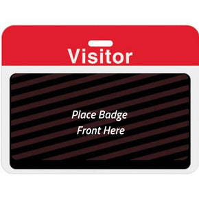 Large Expiring Visitor Badge BACK - Pre-Printed Title (Box of 1000) - IDenticard.com