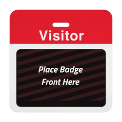 Expiring Visitor Badge BACK - Pre-Printed Title (Box of 1000) - IDenticard.com
