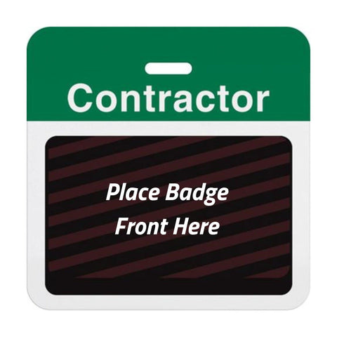TEMPbadge® Expiring Visitor Badge BACK - Pre-Printed Title (Box of 1000)