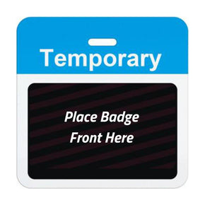 Expiring Visitor Badge BACK - Pre-Printed Title (Box of 1000) - IDenticard.com