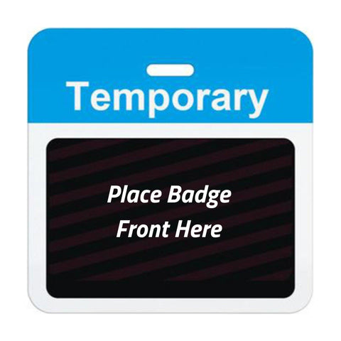 TEMPbadge® Expiring Visitor Badge BACK - Pre-Printed Title (Box of 1000)
