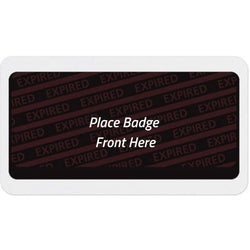 Large Expiring Visitor Badge BACK (Box of 1000) - IDenticard.com