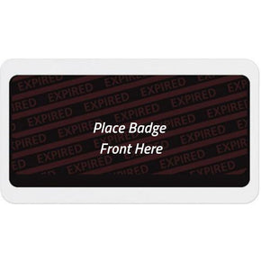 Large Expiring Visitor Badge BACK (Box of 1000) - IDenticard.com