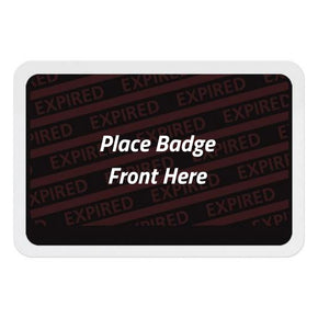 Expiring Visitor Badge Adhesive BACK (Box of 1000) - IDenticard.com